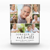Forever in Our Hearts Foto Beileid Memorial (Vorderseite)