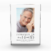 Forever in Our Hearts Foto Beileid Memorial (Vorderseite)