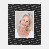 Forever in Our Hearts Foto Beileid Memorial Fleecedecke (Vorderseite)