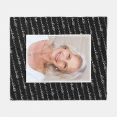 Forever in Our Hearts Foto Beileid Memorial Fleecedecke (Vorderseite (Horizontal))