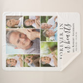 Forever in Our Hearts Foto Beileid Memorial Sherpadecke (Vorderseite (Horizontal))