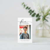 Forever in Our Hearts Funeral Memorial Prayer Card Visitenkarte (Stehend Vorderseite)