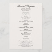 Forever In Our Hearts Funeral with Photo Programm (Rückseite)