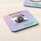 Forever in Our Hearts Gradient Tribute Getränkeuntersetzer (Linke Seite)