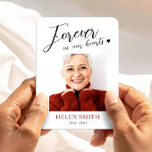 Forever in Our Hearts Memorial Funeral Photo Magnet