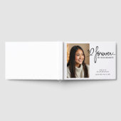 Forever In Our Hearts Modern Photo Memorial Gästebuch (Voll)