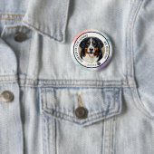 Forever in Our Hearts Pet Memorial Pastel Glitter Button (Beispiel)