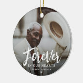 Forever in our Hearts Photo Keepsake Christmas Keramik Ornament (Links)