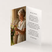 Forever in our Hearts Photo Poem Memorial Prayer (Innenseite)