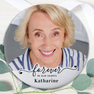 Forever in our Hearts - Sympathy Keepsake Memorial Button