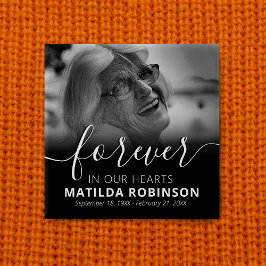 Forever in unserem Foto zur Beerdigung von Herzen Button