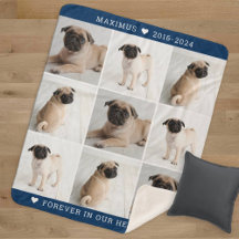 Forever in unserem Hearts Dog Foto Collage Memoria