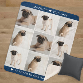 Forever in unserem Hearts Dog Foto Collage Memoria Sherpadecke