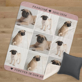 Forever in unserem Hearts Dog Foto Collage Memoria Sherpadecke