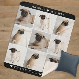 Forever in unserem Hearts Dog Foto Collage Memoria Sherpadecke