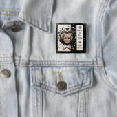 Forever in unserem Hearts Foto Memorial Button (Beispiel)