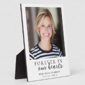 Forever in unserem Hearts Foto Memorial Fotoplatte (Seite)