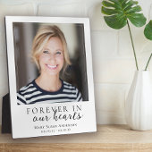 Forever in unserem Hearts Foto Memorial Fotoplatte