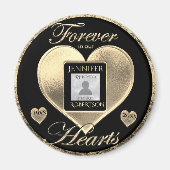 Forever in unserem Hearts Foto Memorial Magnet (Vorne)