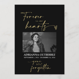 Forever in unserem Hearts Foto Memorial Programm