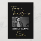 Forever in unserem Hearts Foto Memorial Programm (Vorderseite)