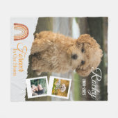 Forever in unserem Herzen Personalisiert Hunde-Ged Fleecedecke (Vorderseite (Horizontal))