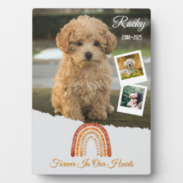 Forever in unserem Herzen Personalisiert Hunde-Ged Fotoplatte