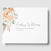 " Forever in unserem Herzen" Simpel, Bohemian, Gästebuch (Vorderseite)