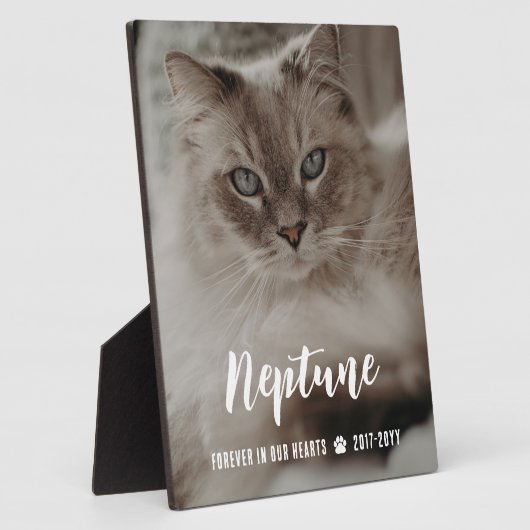 Forever in unserem Herznamen in Script Cat Memoria Fotoplatte (Seite)