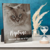 Forever in unserem Herznamen in Script Cat Memoria Fotoplatte (Seite)