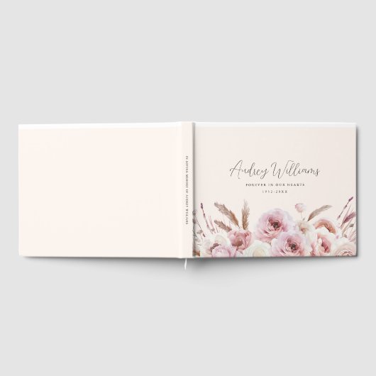 " Forever in unseren Herzen" Wasserfarbe, Gästebuch (Voll)