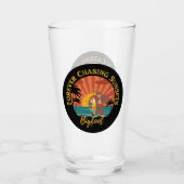 Forever Jagd Sonnenuntergänge Bigfoot Surfbier Glas (Vorderseite)