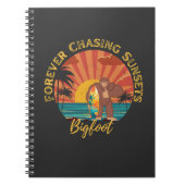 Forever Jagd Sonnenuntergänge Bigfoot Surfen Schwa Notizblock (Vorderseite)