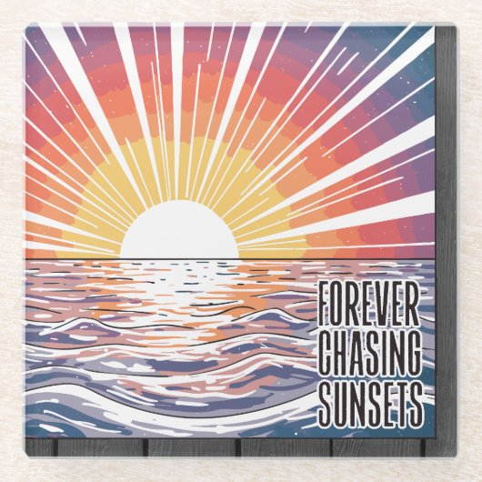 Forever Jasing Sunsets Untersetzer (Vorderseite)