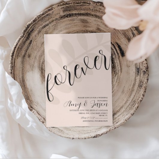 Forever Leaf Hochzeit Einladung