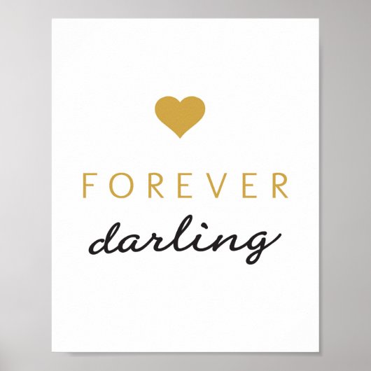 Forever Liebling - Kunstdruck Poster (Vorne)