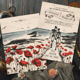 Forever Love am Meer Einladung Hochzeit