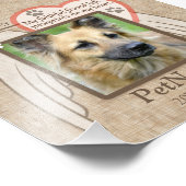 Forever Love Angel Wings Pet Beileid Custom Fotodruck (Ecke)