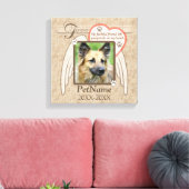 Forever Love Angel Wings Pet Beileid Custom Leinwanddruck (Insitu (Wohnzimmer))