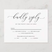 Forever Love bearbeitbare UAWG Antwort Karte (Vorderseite)