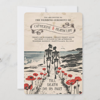 Forever Love by the Sea Wedding Invitation Einladung