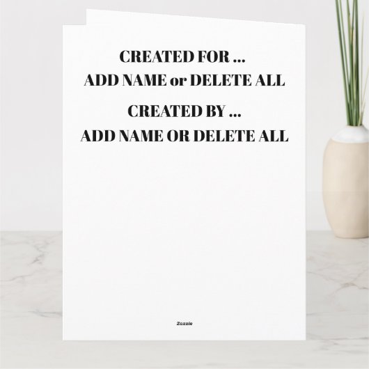 Forever Love Card Dankeskarte (Rückseite)