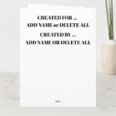 Forever Love Card Dankeskarte (Rückseite)