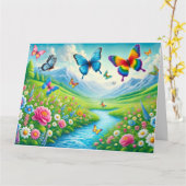 Forever Love Card Karte (Gelbe Blume)