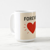 Forever Love Cup Kaffeetasse (Vorderseite Links)