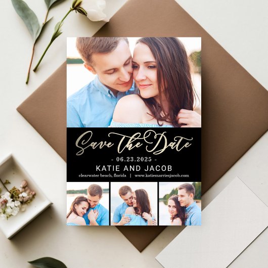 Forever Love EDITABLE COLOR Save the Date Card