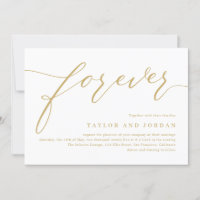 Forever Love EDITABLE FARBE Hochzeit Einladung