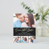 Forever Love EDITABLE FARBE Save the Date Postkarte (Stehend Vorderseite)