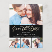Forever Love EDITABLE FARBE Save the Date Postkarte (Vorderseite)