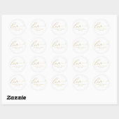 Forever Love Editable Farbe Wedding Sticker (Blatt)